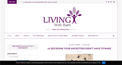Desktop Screenshot of livingwithbeth.com